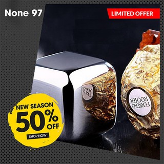 FREE SHIP- Đá lạnh không tan-Đá vĩnh cửu 1 hộp 8 viên inox tặng kèm Kẹp gắp đá -None 97