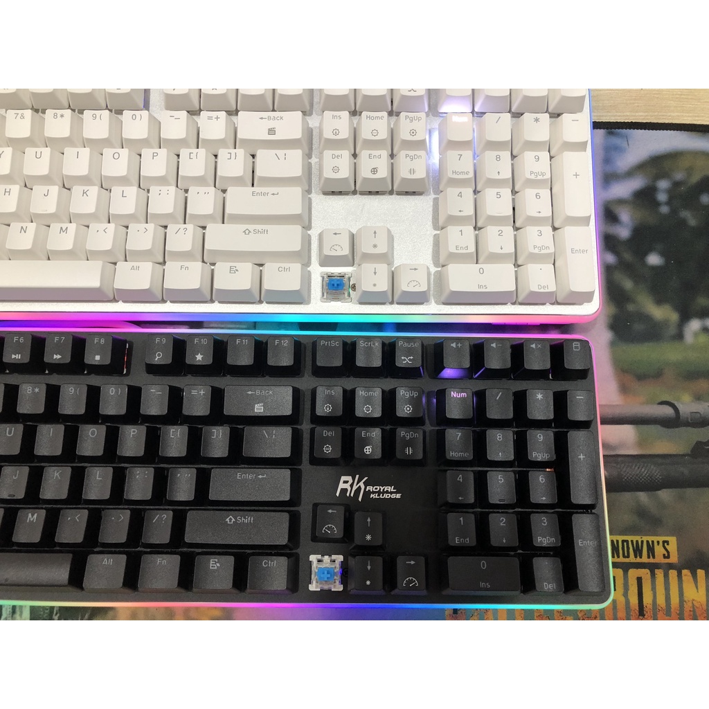 Bàn phím cơ Royal Kludge RK918 Led RGB có kê tay gấp gọn