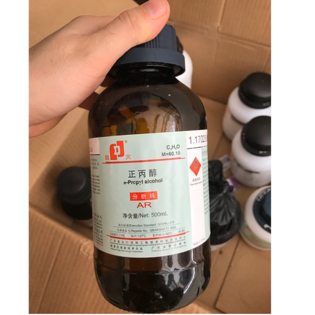 Hóa chất Propanol 99.5% CAS 71-23-8 C3H8O chai 500ml