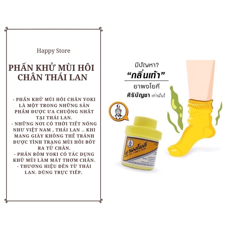 Phấn khử mùi hôi chân Thái Lan