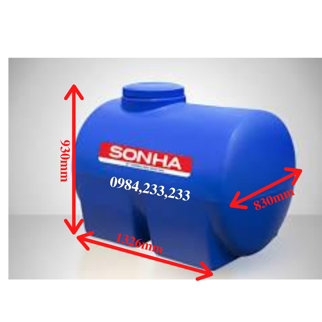 Bồn Nhựa Sơn Hà 700 Lít kiểu nằm bảo hành 10 năm