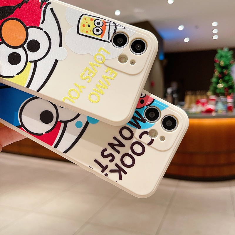 [ỐP IPHONE] Ốp điện thoại iphone gấu Cookie ngộ nghĩnh viền vuông ốp lưng iphone x/xr/xsmax/6/7/8plus/11/12/13/14/pro