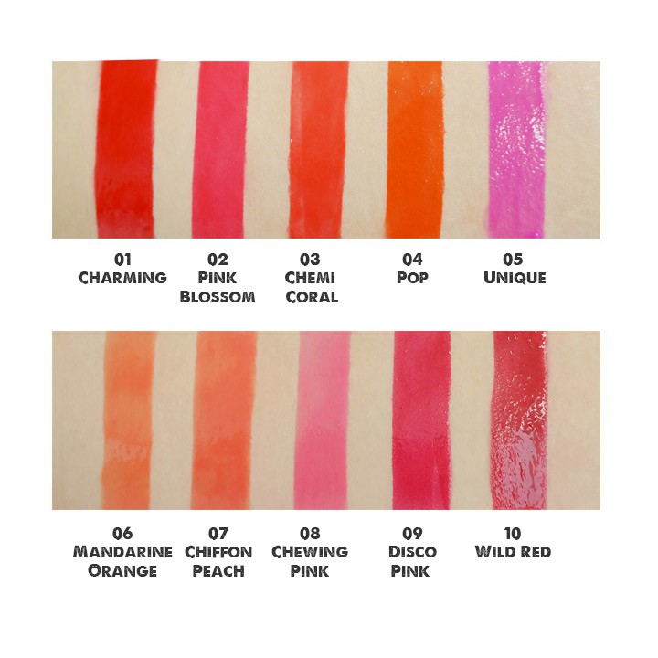 Son dưỡng môi có màu Lip tint  Five Back Water Gloss 7.5g