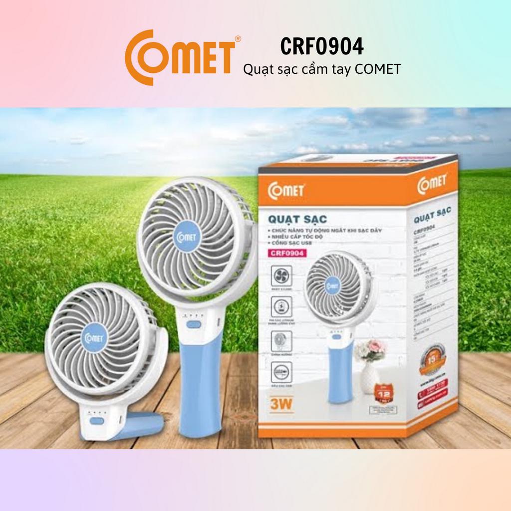 Quạt sạc tích điện cầm tay COMET CRF0904/1004/0803/0804 - Hàng 100% chính hãng