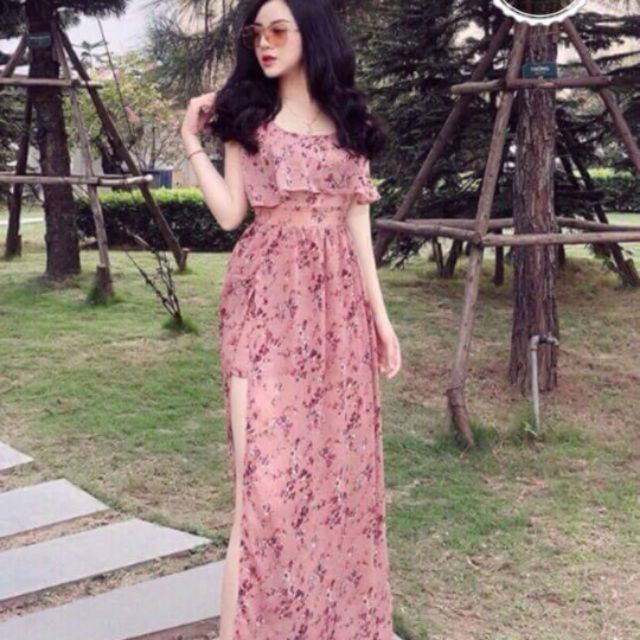 Váy maxi quảng châu cao cấp