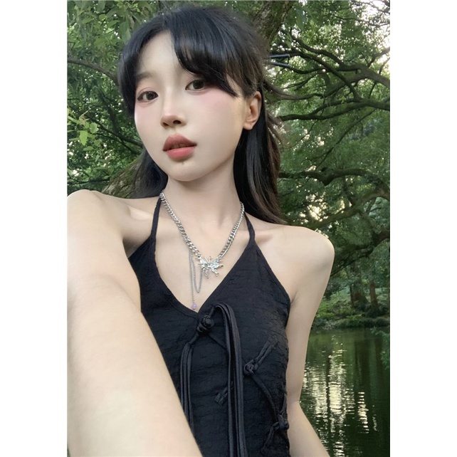 77 Set Đầm Hai Dây + Áo Khoác Phong Cách Trung Hoa Thời Trang Mùa Thu Mới Cho Nữ