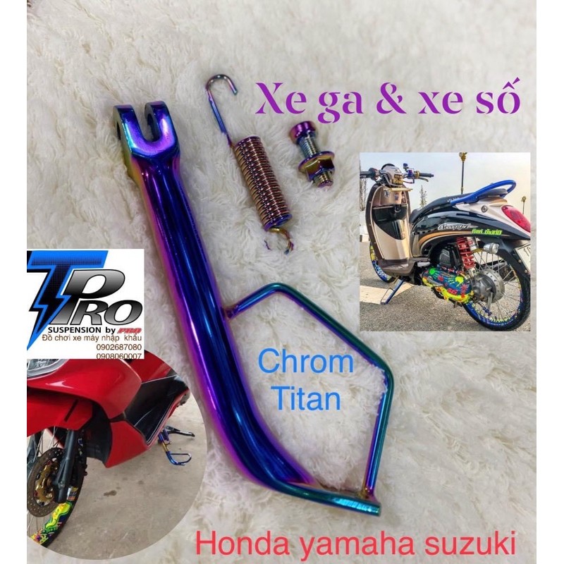 chân chống nghiên titan gắn các loại xe yamaha Honda suzuki