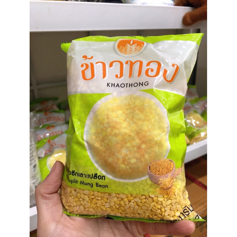 Đậu xanh hạt tách vỏ KHAOTHONG hãng Mung Bean Thái Lan 500g