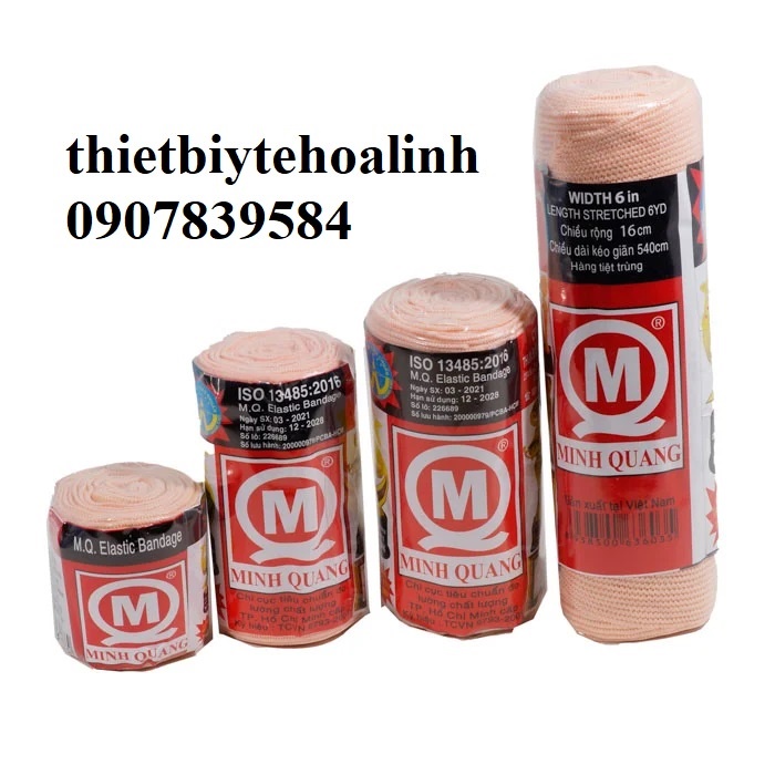 Băng thun y tế Minh Quang 1 móc, 2 móc, 3 móc, 4 móc