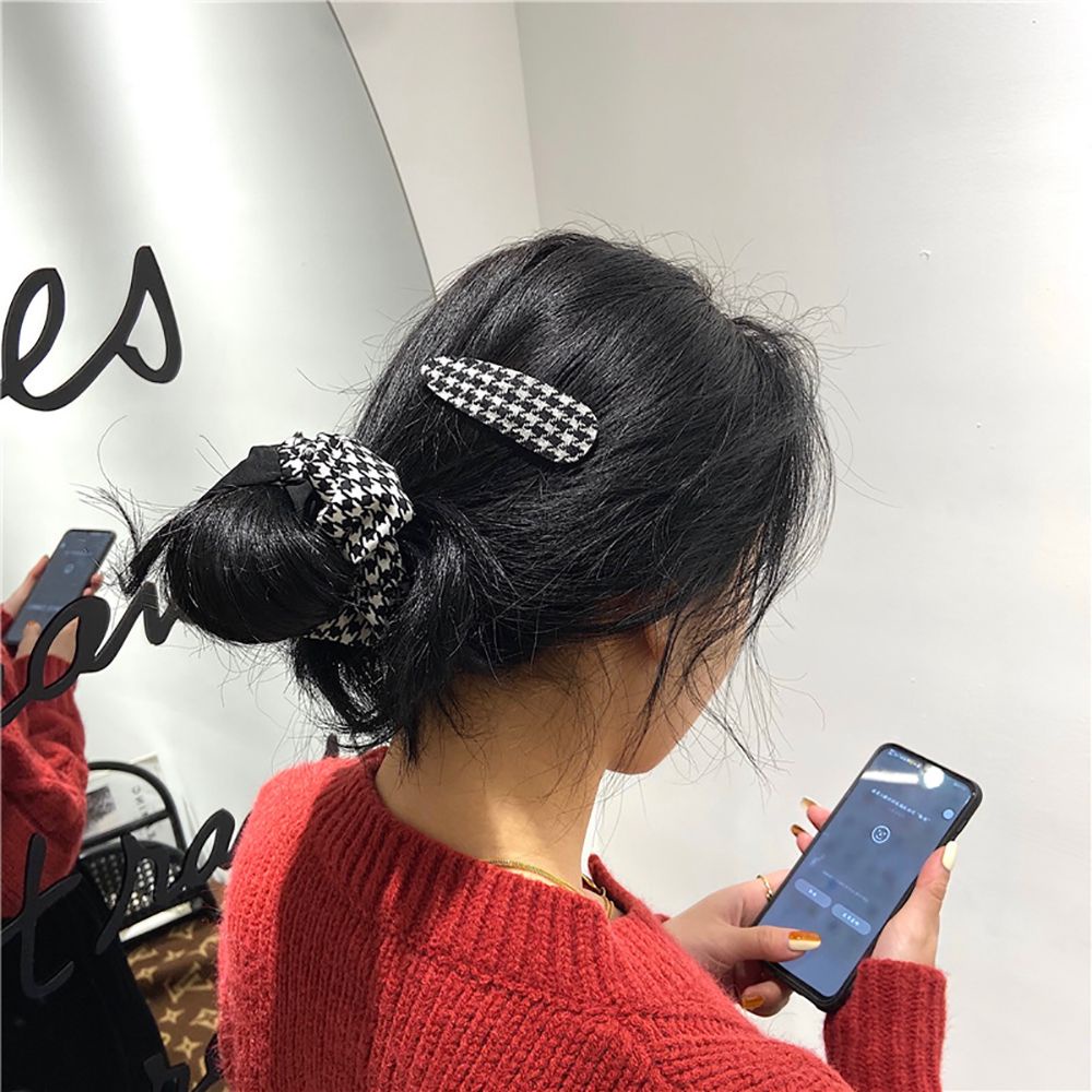 Kẹp tóc hình vuông phong cách Hàn Quốc thanh lịch cho nữ