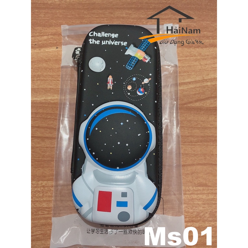 (HÀNG CHUẨN LOẠI 1) Hộp Bút Bằng Lụa 3D Sáng Tạo Dung Lượng Lớn, Nhiều Hình Dễ Thương