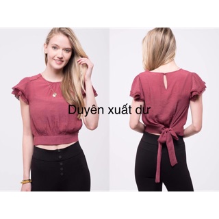 ÁO LANH THẮT NƠ SAU VNXK