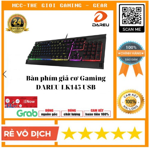 Bàn phím giả cơ Gaming DAREU LK145 USB