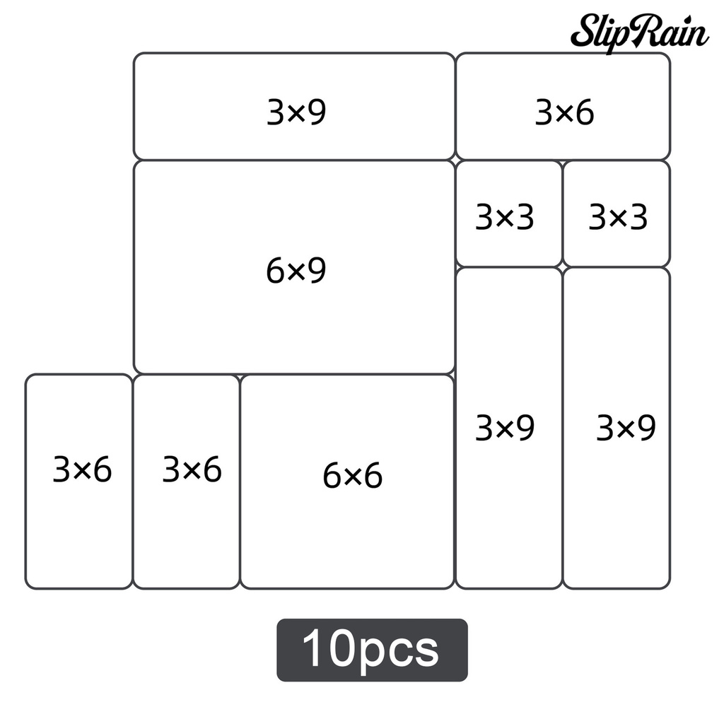 Set 10 Khay Nhựa Chia Ngăn Tủ Đa Năng