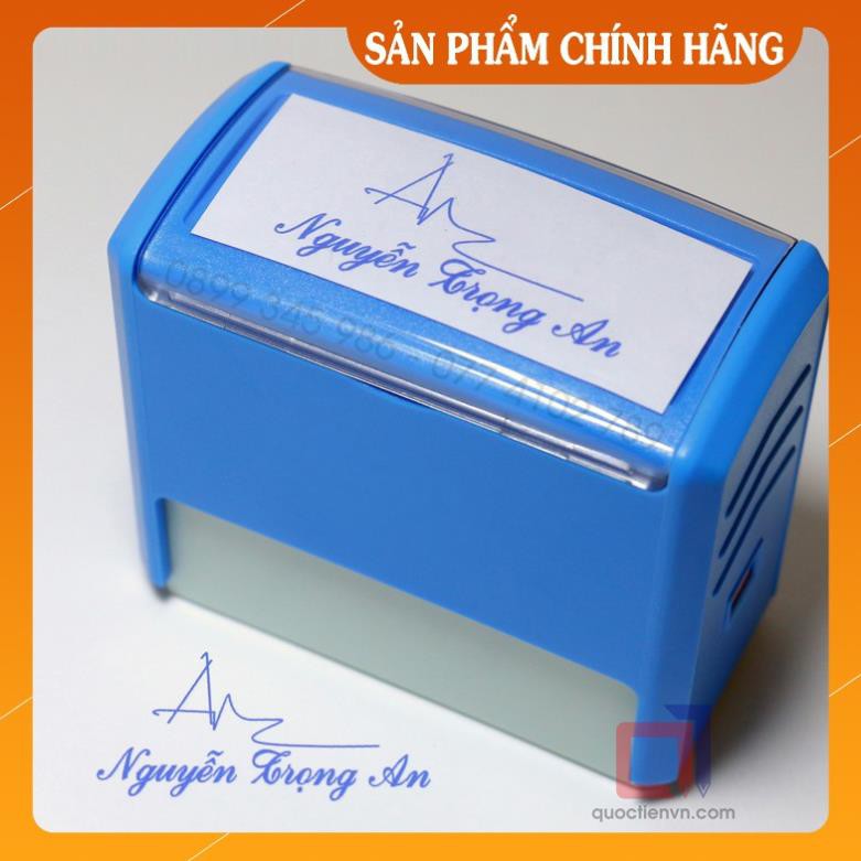 Khắc Dấu Chữ Ký Kèm Tên Tdstamp T-414