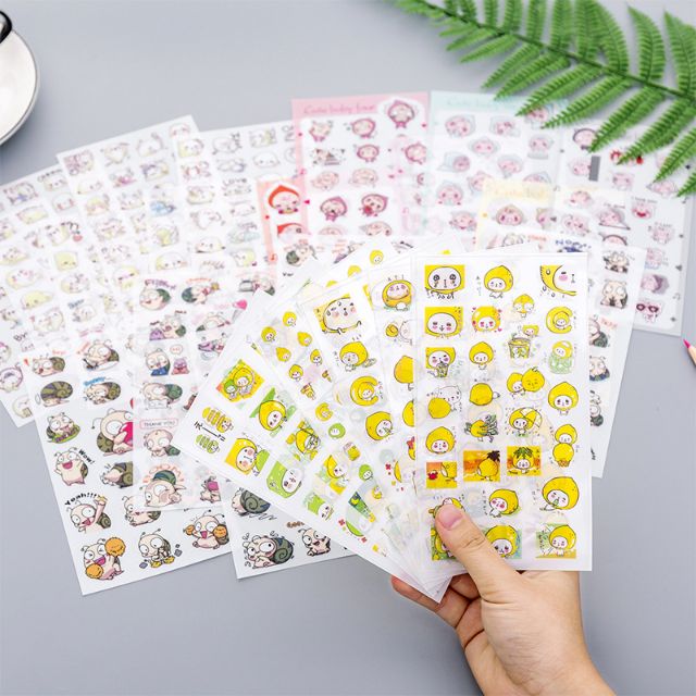 Bộ 6 sticker dán hình siêu cute (1 bộ 6 miếng)