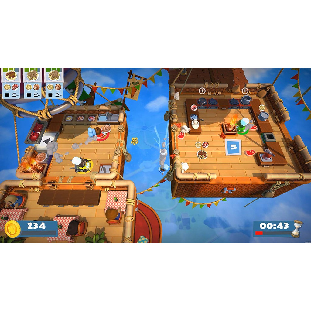 Đĩa game Overcooked! + Overcooked! 2 dành cho máy PS4