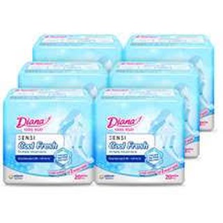 Bịch 6 Gói Băng Vệ Sinh Sensi Cool Fresh Mỏng Không Cánh.