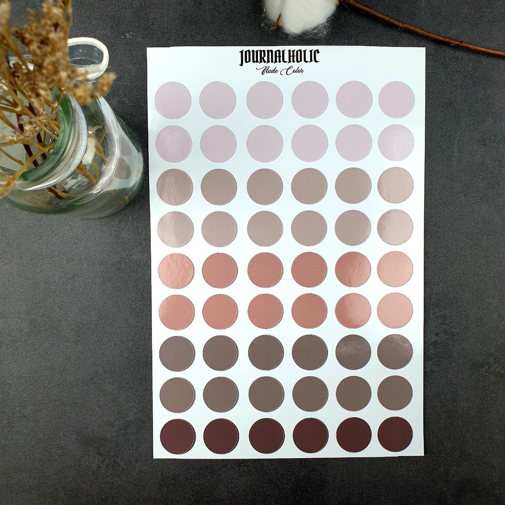 Sticker Round Pastel Collection Journalholic
