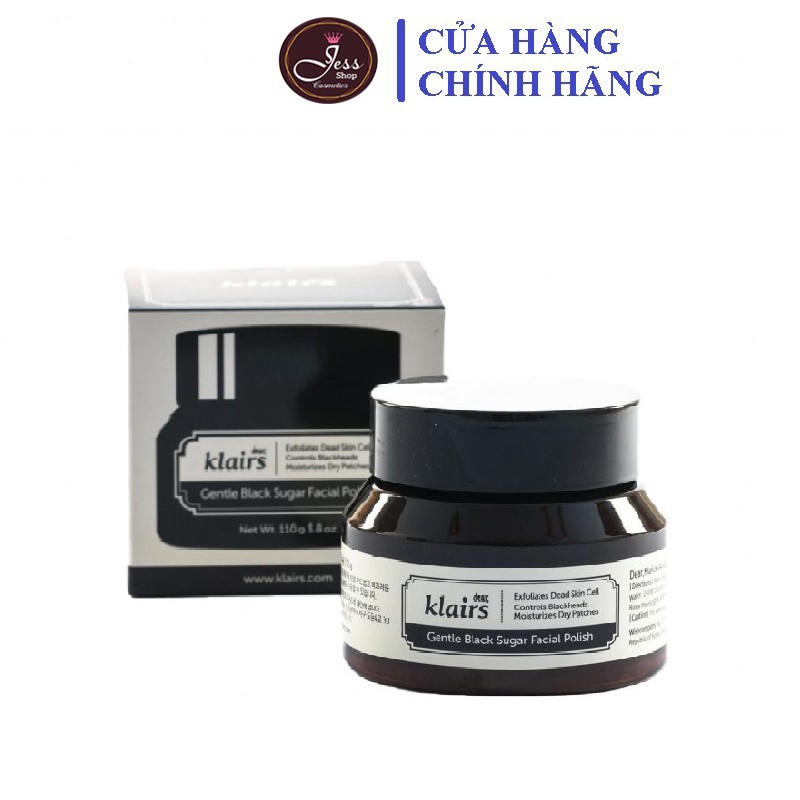 Tẩy Da Chết Klairs Gentle Black Sugar Facial Polish 110g