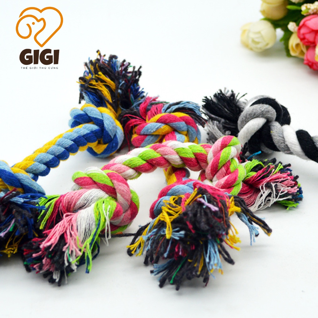 Len bện đồ chơi thú cưng giúp mài răng huấn luyện giải trí cho chó mèo cưng - GiGi Pet Shop
