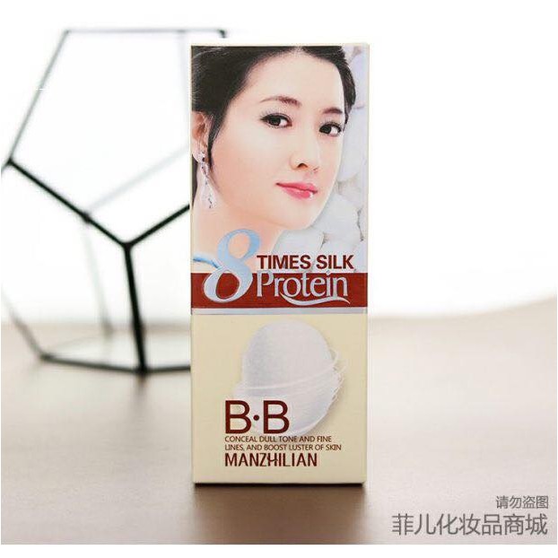Kem nền BB cream collagen MANZHILIAN 8 time silk protein làm trắng da tinh chất tơ tằm | BigBuy360 - bigbuy360.vn