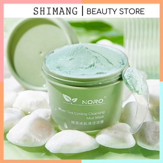 Mặt nạ bùn đất sét trà xanh Noro giảm mụn làm sạch lỗ chân lông sáng da 100g NMN6