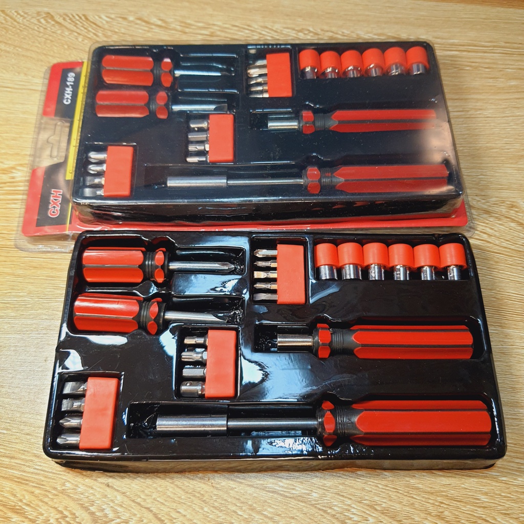 Bộ tô vít đa năng 25 chi tiết sửa chữa từ tính mạnh, tháo lắp đồ dễ dàng, kèm 6 đầu cờ lê, trợ thủ đắc lực khi sửa đồ