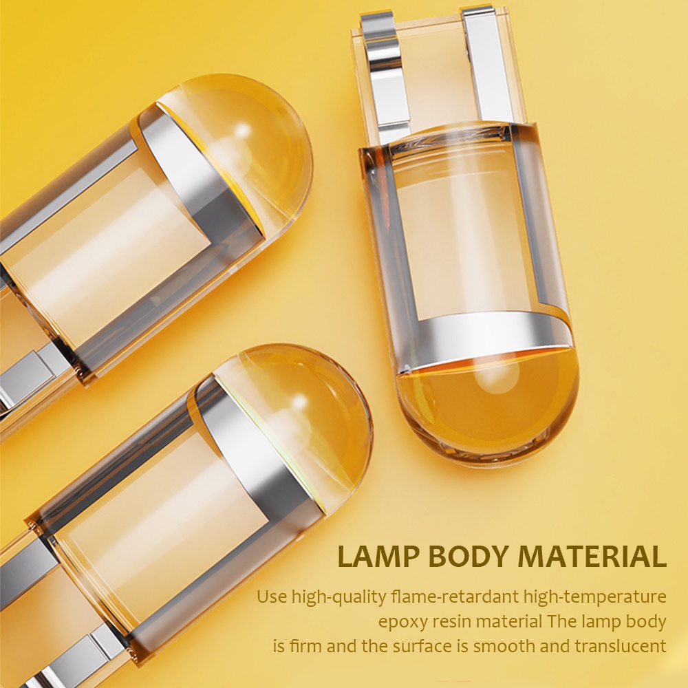 COB sáng T10 LED bóng đèn THỦY TINH ĐÚC giống như một zin để cài đặt một mặt đồng hồ demi tín hiệu lần lượt cho xe máy và xe ô tô DC 12V