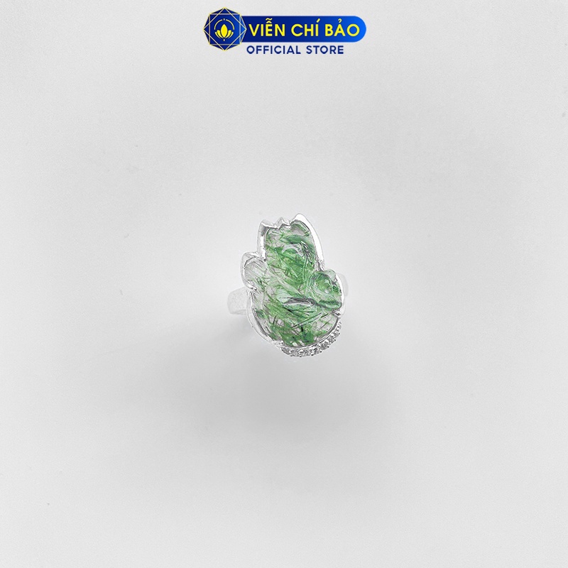 Nhẫn bạc nữ Hồ Ly tóc xanh hỗ trợ tình duyên chất liệu bạc 925 thời trang phụ kiện trang sức nữ Viễn Chí Bảo N600049