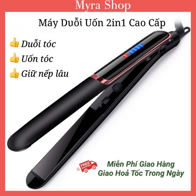 Máy Kẹp Ép Duỗi Thẳng Tóc, Uốn Cúp Làm Tóc Xoăn Lọn Đa Năng Cao Cấp