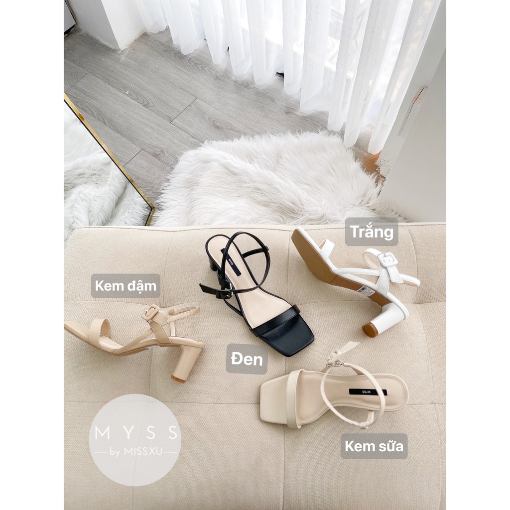 Giày sandal nữ mũi vuông cao 5cm thời trang MYSS - SD115