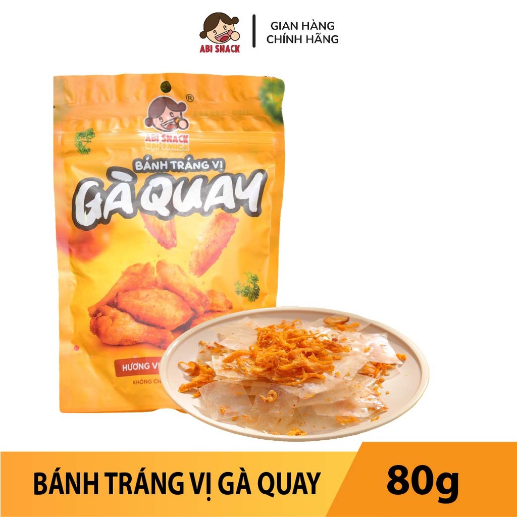 Bánh Tráng Vị Gà Quay ABI SNACK 80G