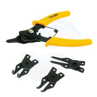 [ CHÍNH HÃNG ] Kìm Mở Chốt Phe 4 Đầu ( 6" / 160mm ) Tolsen 10100 [ Real | TSE ]