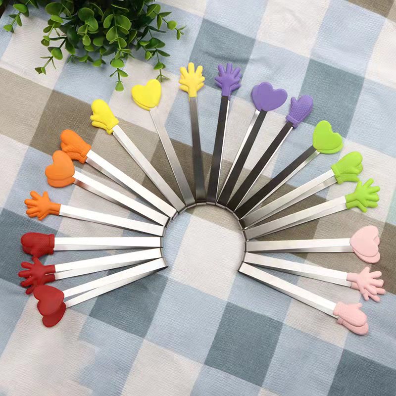 Kẹp Gắp Thức Ăn Bằng silicone Và Thép Không Gỉ Chịu Nhiệt Độ Cao 220 Độ