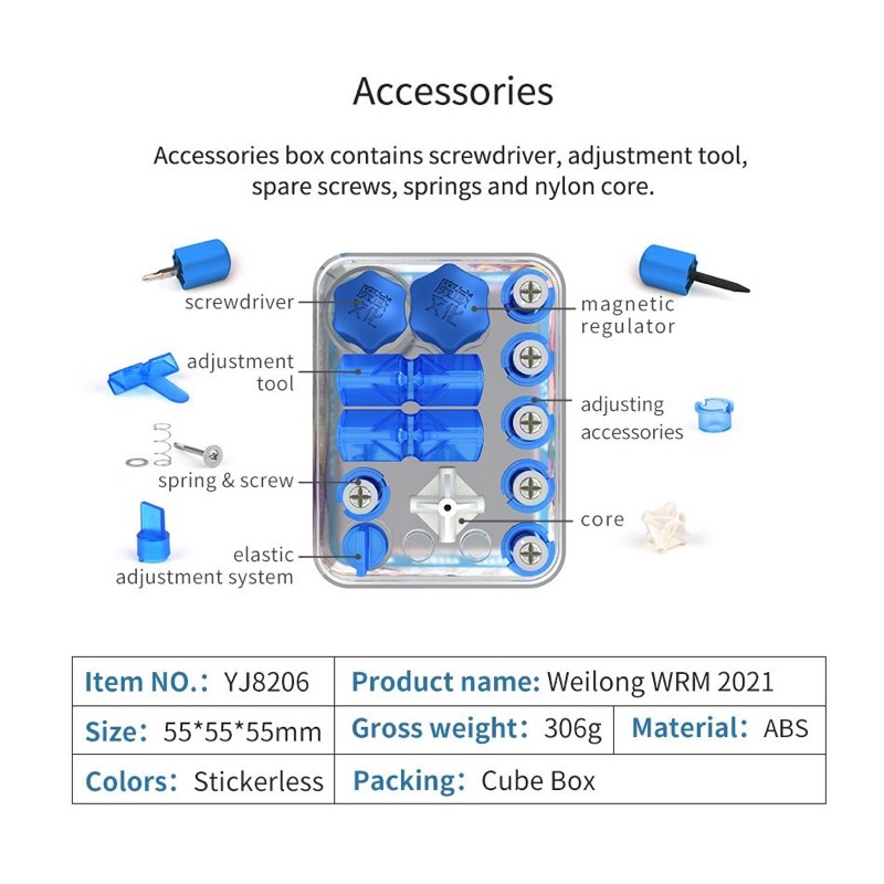 Rubik MoYu Weilong WRM 2021 3x3x3 flagship mới nhất(Có Nam châm) - Rubik Ocean