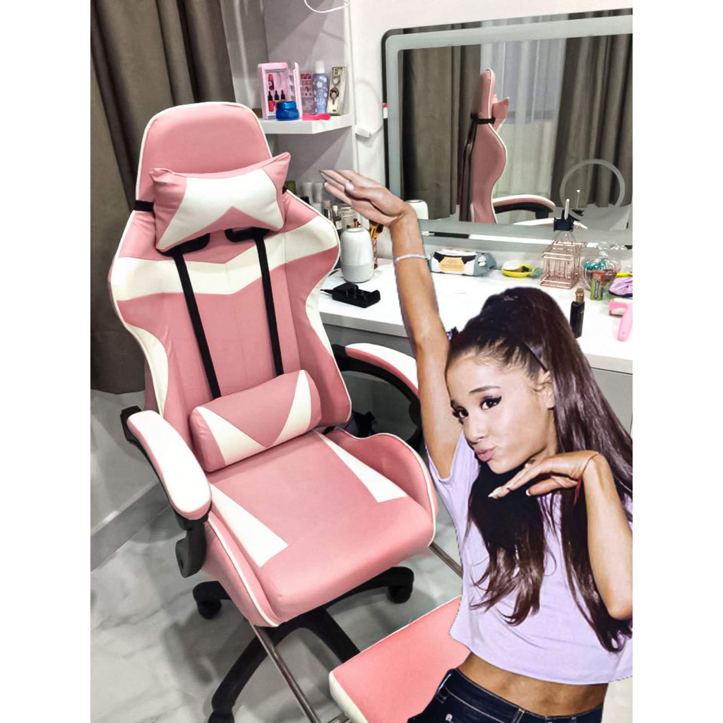 (Màu Hồng) Ghế Gaming KLV có kèm massage, hàng mới 100% | BigBuy360 - bigbuy360.vn