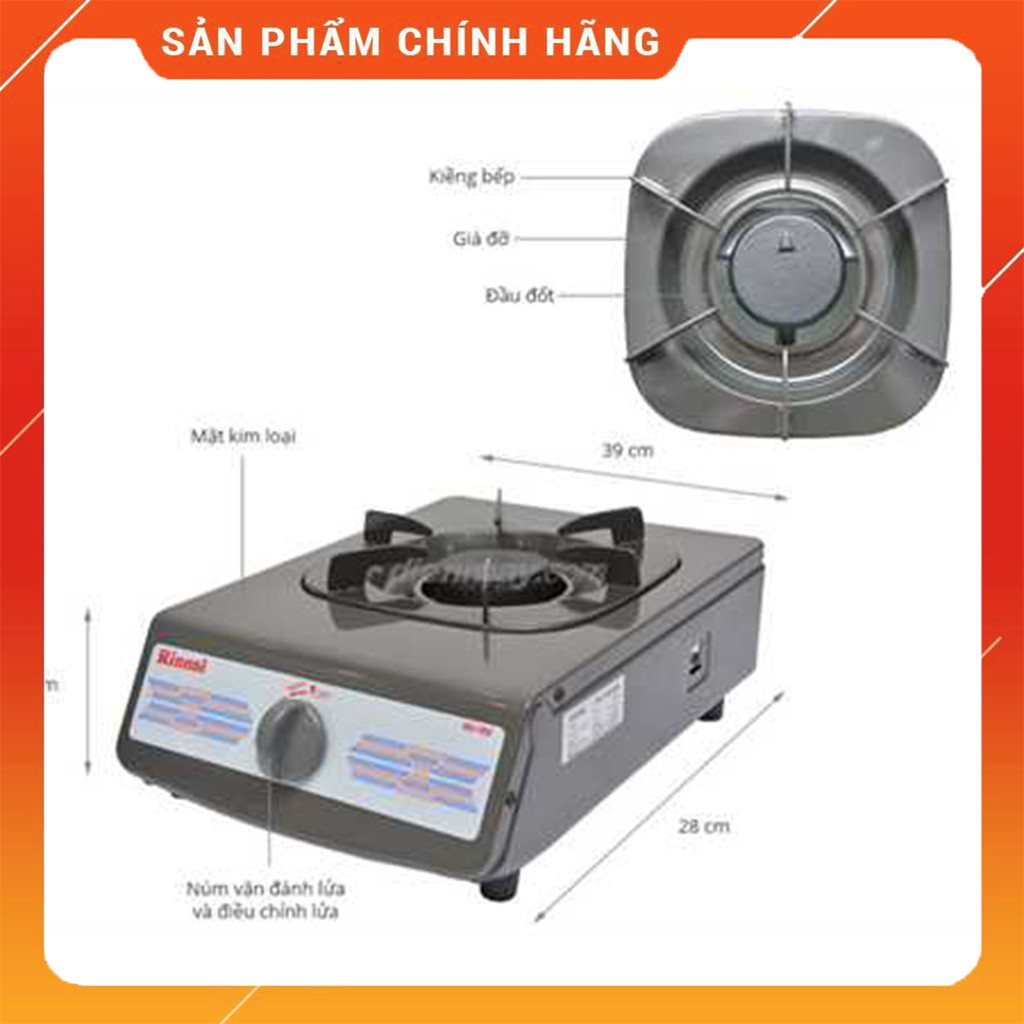 Bếp Ga Đơn, Bếp Ga Rinnai RV-150, Sơn Tĩnh Điện, An Toàn