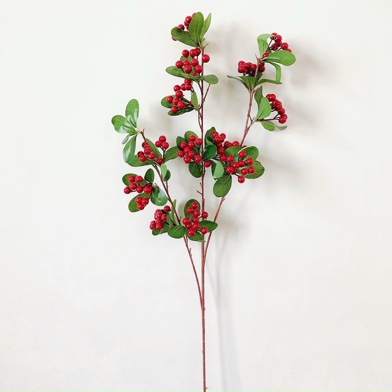 cụm cherry 5 nhánh - Duy Hương hoa lụa