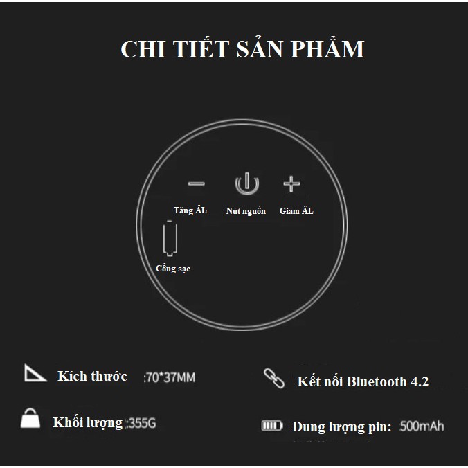 Loa bluetooth EWA A110 - Đàm thoại, FM, Bluetooth, Cổng USB, Cổng thẻ SD, TF