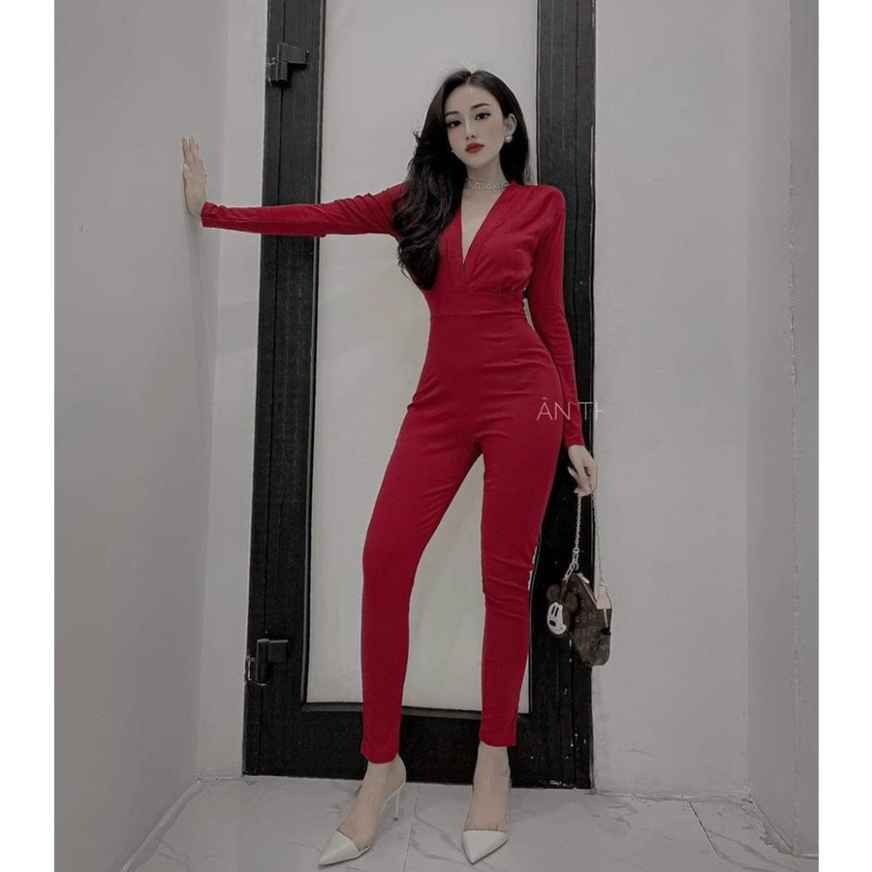 TTO-TASA Jumpsuit body dài ( đỏ, nâu, đen ) tôn dáng siêu xinh cho nàng thời trang nữ dạo phố dự tiệc
