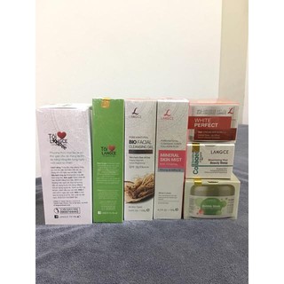 Bộ mỹ phẩm cao cấp LANGCE (combo 7 sản phẩm Dưỡng trắng da - trẻ hóa da chỉ sau 7 ngày ) lethilan