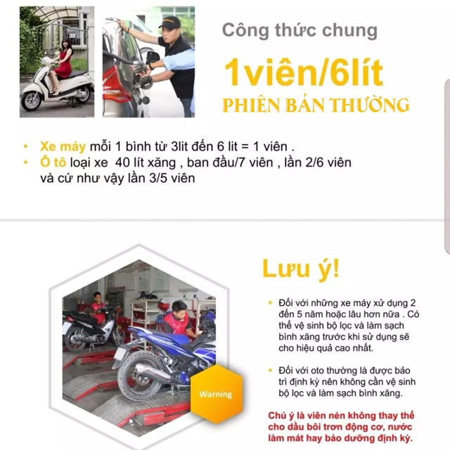 [ FREESHIP-GIÁ DÙNG THỬ ] Viên nén tiết kiệm xăng Yamamoto hộp 10 viên, máy xăng + máy dầu