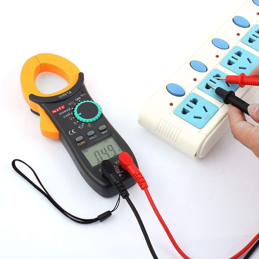 Ampe kìm kẹp mét NJTY 3266TB bỏ túi, công cụ sửa chữa điện , điện lạnh đo được nhiệt độ