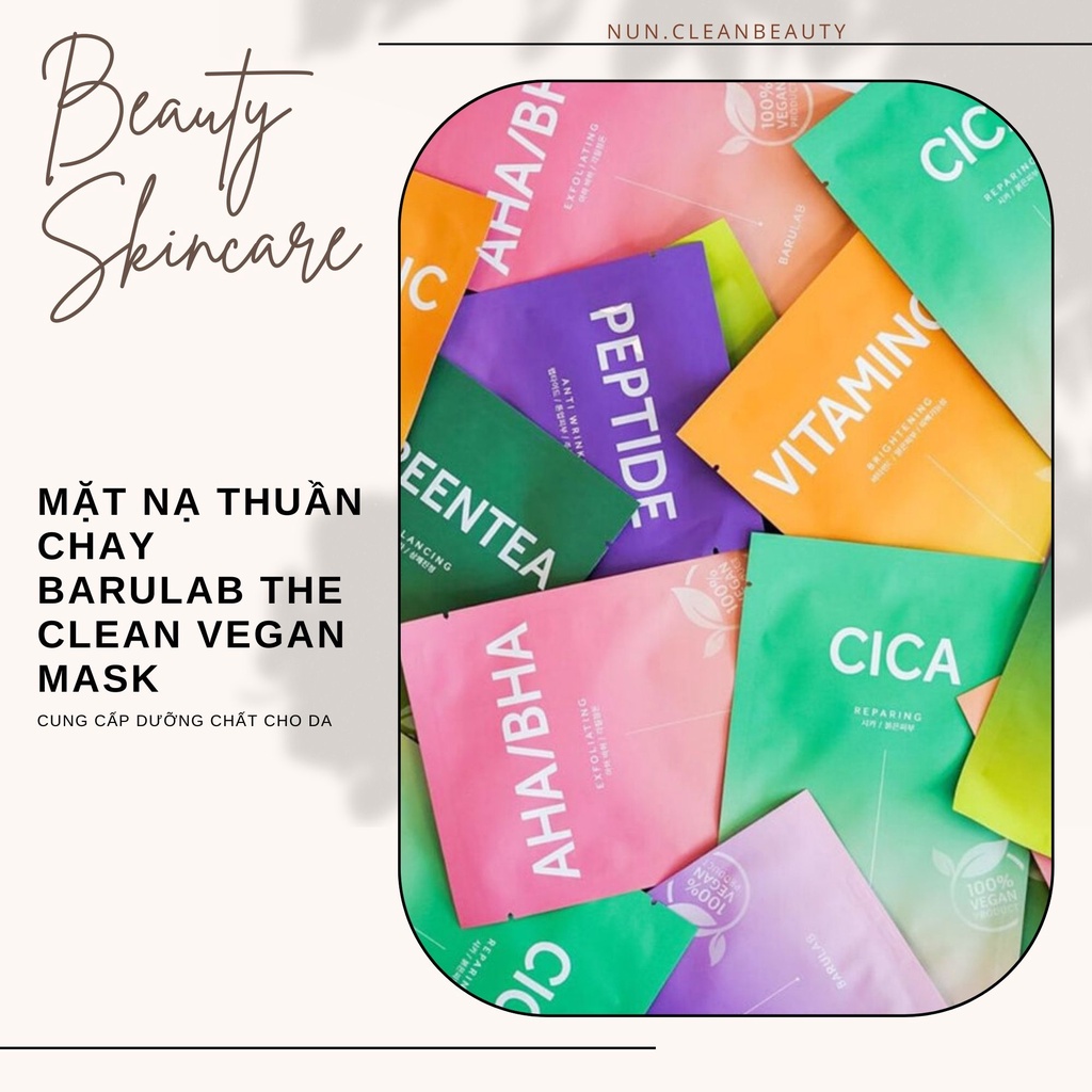 Mặt nạ thuần chay  Barulab The Clean Vegan Mask