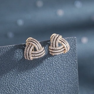 Bông Tai Rhinestone Kim Tuyến