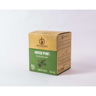 Cà Phê Phin Giấy (Hanoi Phin) Lung Roastery, Hộp 10 gói