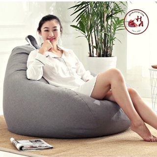 GHẾ LƯỜI VẢI THÔ BỐ CAO CẤP  ( đã bao gồm hạt xốp )