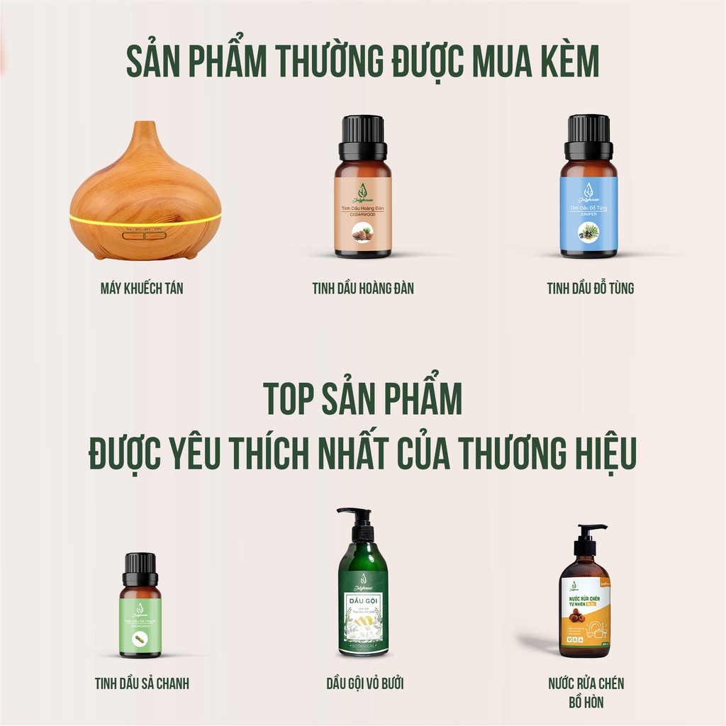 Tinh dầu Gỗ Hồng xông phòng, giảm căng thẳng Julyhouse 10ml