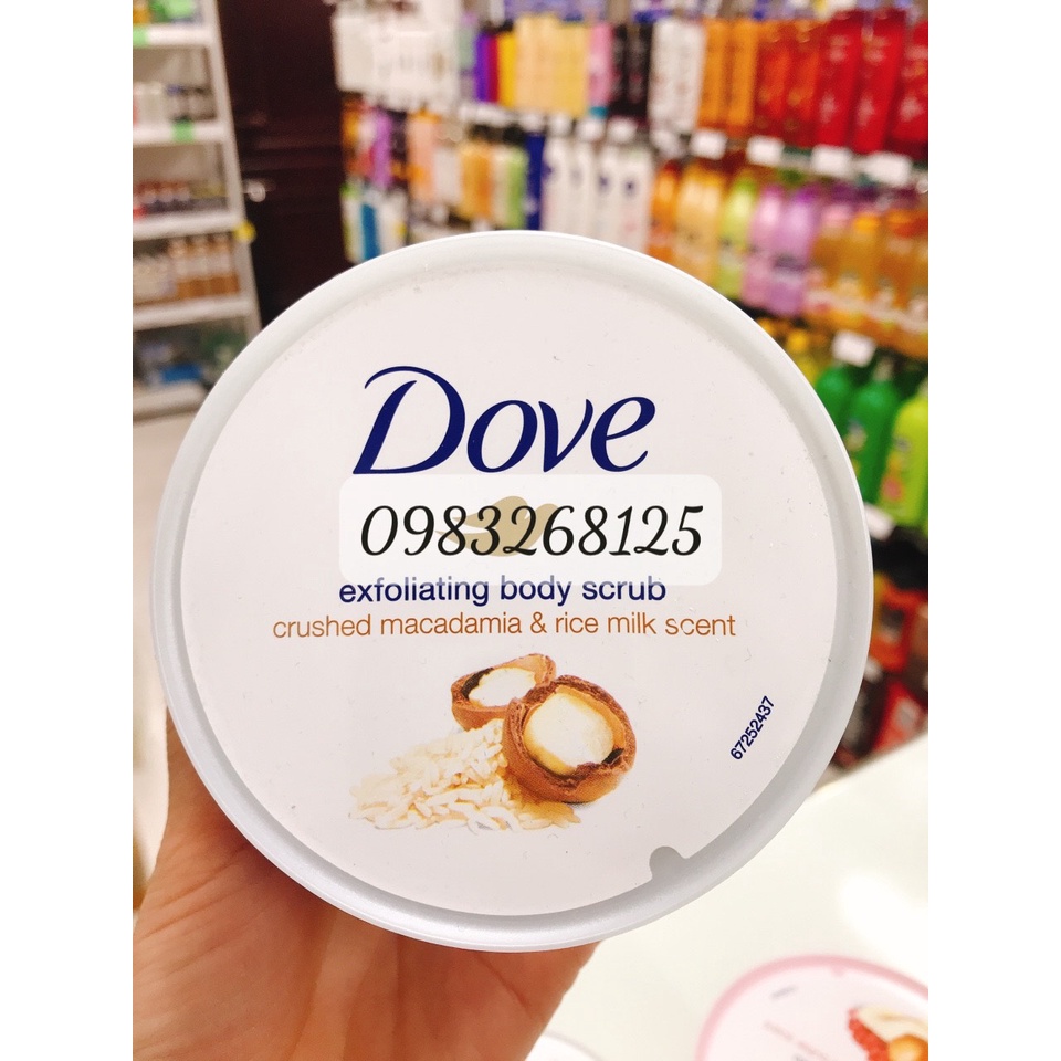 Tắm tẩy da chết toàn thân Dove - 225g